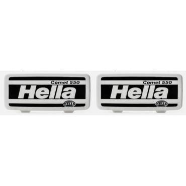  HELLA LENS RECTANGLE COVERS FOR COMET 550 LAMPS (PAIR)