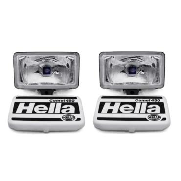 HELLA COMET 450 RECTANGULAR DRIVING LAMP & COVER (CLEAR) PAIR
