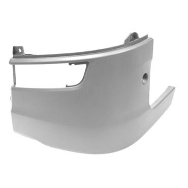 PAINTED WHITE FRONT BUMPER CORNER PASSENGER SIDE LH