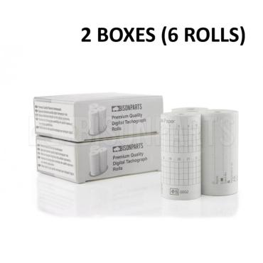 (2 BOXES) DIGITAL TACHOGRAPH ROLLS (6 ROLLS)