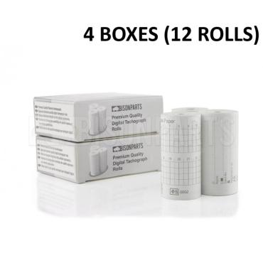 (4 BOXES) DIGITAL TACHOGRAPH ROLLS (12 ROLLS)