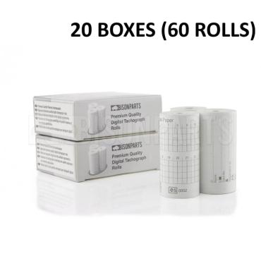 (20 BOXES) DIGITAL TACHOGRAPH ROLLS (60 ROLLS)