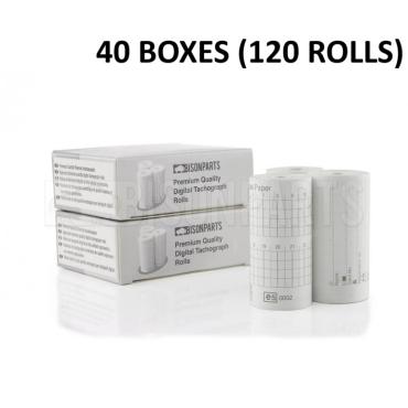 (40 BOXES) DIGITAL TACHOGRAPH ROLLS (120 ROLLS)
