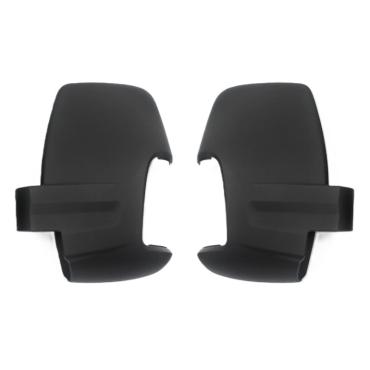 SHORT ARM BLACK MIRROR COVERS RH & LH (PAIR)