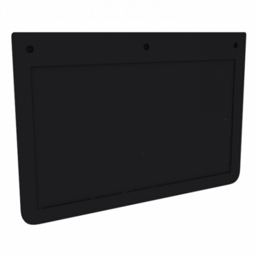 PLAIN BLACK RUBBER MUDFLAP 24" X 18" (SINGLE)