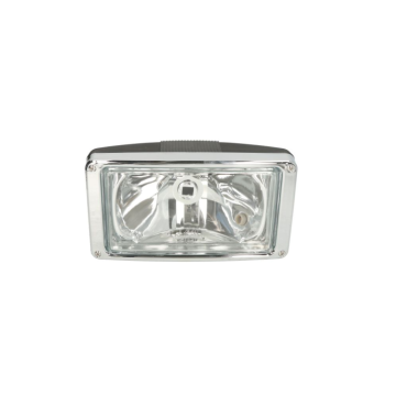 SUNVISOR CLEAR SPOT LAMP WITH SILVER FRAME FITS RH OR LH