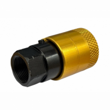 YELLOW AIR LINE FEMALE C COUPLING WITH LIFTER VALVE M22X1.5