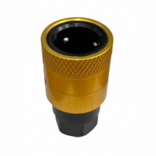 YELLOW AIR LINE FEMALE C COUPLING WITH LIFTER VALVE M22X1.5