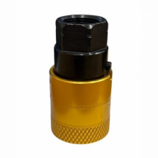 YELLOW AIR LINE FEMALE C COUPLING WITH LIFTER VALVE M22X1.5