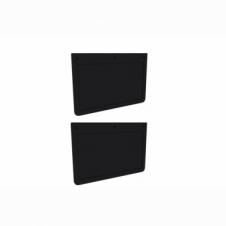 PLAIN BLACK RUBBER MUDFLAP 22" X 18" (PAIR)
