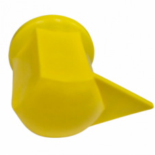 32MM LONG REACH DUSTITE WHEEL NUT COVERS YELLOW (EACH)
