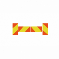 MARKER BOARD TYPE 4 ECE 70 AMBER / YELLOW CHEVRONS SELF ADHESIVE (PKT 4)