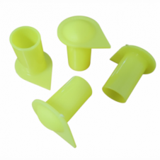 17MM LONG REACH DUSTITE WHEEL NUT COVERS YELLOW (PKT 100)