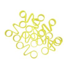 30MM FLUORESCENT YELLOW WHEEL NUT CHECKLINKS (PKT 10)