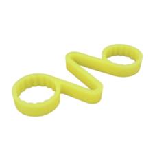 30MM FLUORESCENT YELLOW WHEEL NUT CHECKLINKS (PKT 10)