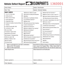 50 PAGE DUPLICATE VEHICLE DAILY CHECK & DEFECT BOOK