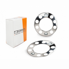 22.5" STAINLESS STEEL 10 STUD WHEEL COVERS (PAIR)