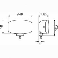 'JUMBO 320FF CLEAR HALOGEN SPOTLAMP