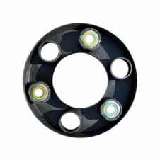 6 HOLE DARK GREY WHEEL RIM NUT COVER