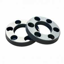 6 HOLE DARK GREY WHEEL RIM NUT COVERS (PKT)