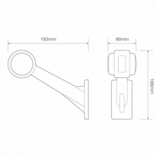 LED STALK END OUTLINE MARKER LAMP DRIVER SIDE RH