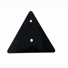 RED TRIANGLE BOLT ON / SCREW ON REFLECTOR 6"x 6"
