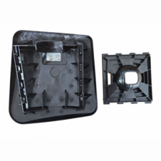 HEATED WIDE ANGLE MIRROR GLASS C/W MOUNTING PLATE PASSENGER SIDE LH