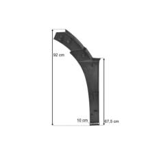 GREY CAB DROPWING END PANEL DRIVER SIDE RH