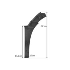 GREY CAB DROPWING END PANEL PASSENGER SIDE LH