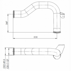 EXHAUST INTERMEDIATE PIPE