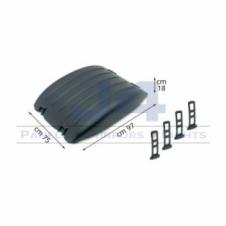 DARK GREY REAR AXLE 'MEDIUM PROFILE WING TOP ONLY WITH STRAPS