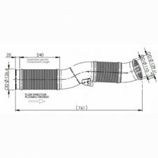 EXHAUST FRONT PIPE WITH FLEXI