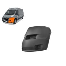 GREY FRONT BUMPER CORNER WITHOUT FOG LAMP HOLE PASSENGER SIDE LH