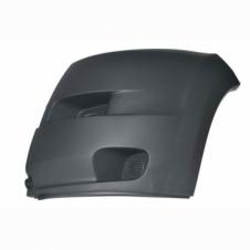 GREY FRONT BUMPER CORNER WITHOUT FOG LAMP HOLES PASSENGER SIDE LH