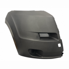 BLACK FRONT BUMPER CORNER WITHOUT FOG LAMP HOLES DRIVER SIDE RH