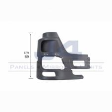 GREY FRONT BUMPER CORNER WITH FOG LAMP HOLE DRIVER SIDE RH
