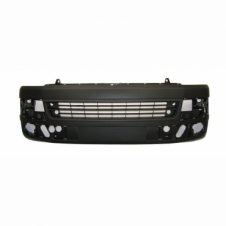 DARK GREY FRONT BUMPER WITH CUTTING MARKS FOR LAMP WASHERS AND FOR SENSORS