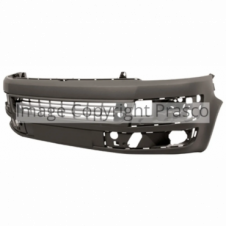 DARK GREY FRONT BUMPER WITH CUTTING MARKS FOR LAMP WASHERS AND FOR SENSORS