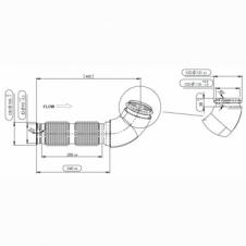 EXHAUST INTERMEDIATE PIPE WITH FLEXI