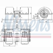 INTERNAL TWIN FAN BLOWER MOTOR