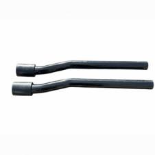 CRANKED REAR WING STAYS WITH CLAMPING BUSHES