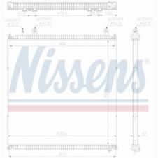 COOLANT RADIATOR WITHOUT FRAME
