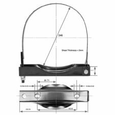AIR RESERVOIR TANK MOUNTING STRAPS 246MM