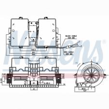 INTERNAL TWIN FAN BLOWER MOTOR