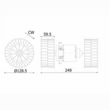 INTERNAL TWIN FAN BLOWER MOTOR