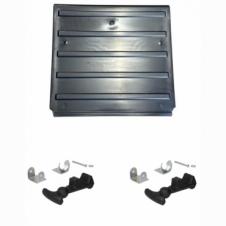 BATTERY BOX COVER WITH FASTENING STRAPS