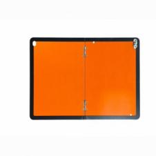 STEEL VERTICAL FOLD ADR HAZARD WARNING HAZCHEM PLATE