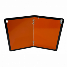 STEEL VERTICAL FOLD ADR HAZARD WARNING HAZCHEM PLATE