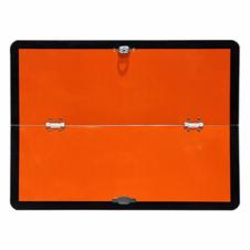 STEEL HORIZONTAL FOLD ADR HAZARD WARNING HAZCHEM PLATE
