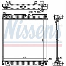 COOLANT RADIATOR WITHOUT FRAME